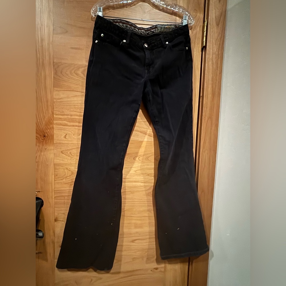 Vintage Women’s Black Flared Jeans Size 30